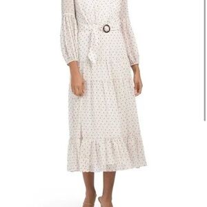 Lovely cream and Navy Taylor dress